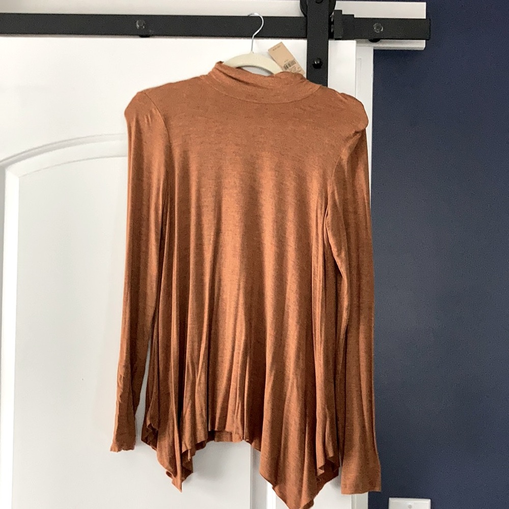 NWT American Eagle Orange Long Sleeve Tunic Size M